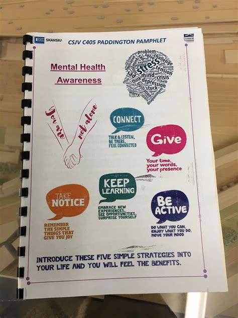 mental health awareness project pamphlet  practice hub