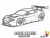 Aston Vanquish Vantage Gt3 Speeding V12 Yescoloring sketch template