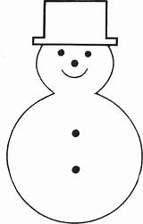 Snowman Printable Templates Template Christmas Hat Outline Felt Clipart Ornament Stencils Crafts Winter Large Small Patterns Printables Teaching Kids Cut sketch template