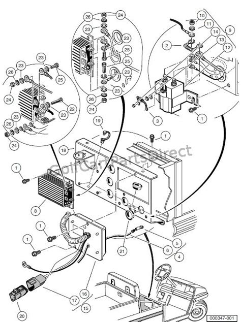 golf club cart wiring diagram