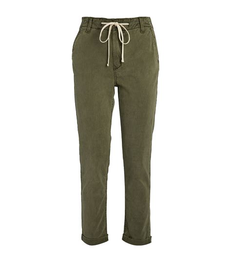 paige green christy drawstring trousers harrods uk