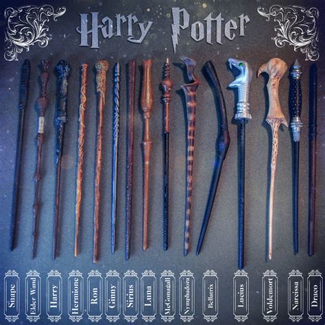 printable model harry potter wands collection