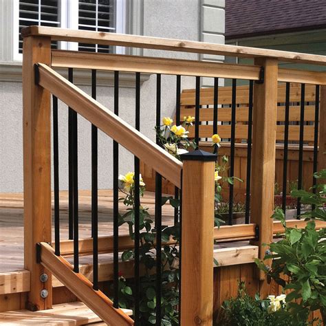 6′ Long Pre Drilled Pressure Treated Wooden Railing Kit – Designed For