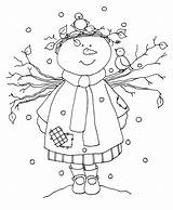 Coloring Fairy Snow Pages Colorkid sketch template