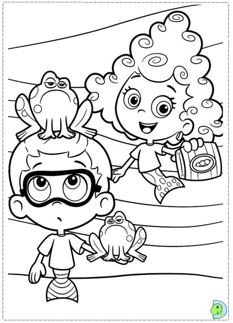 bubble guppies coloring page dinokidsorg