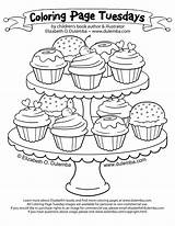 Coloring Pages Cupcakes Cupcake Adults Cup Printable Cake Adult Cakes Kids Sheets Tier Print Cute Color Colour Warhol Clipart Books sketch template