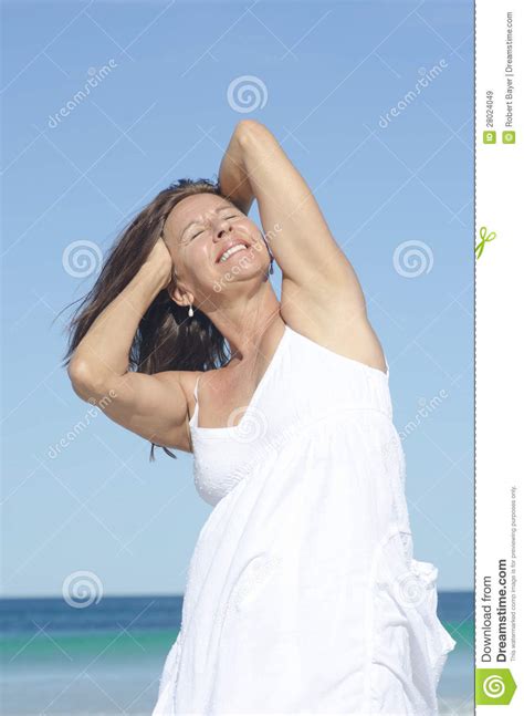 sexy senior woman beach holiday royalty free stock images image 28024049