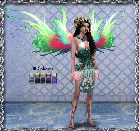 Fairy Wings By Nelfeah Sims 4 Sims 4 Custom Content Sims