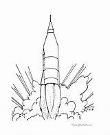 Coloring Ship Rocket Pages Popular Printable sketch template