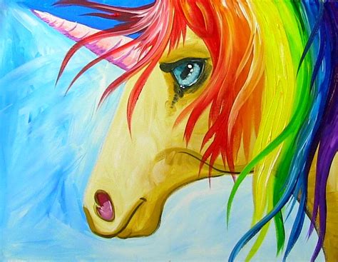 painting   art sherpa easy   paint  rainbow unicorn step