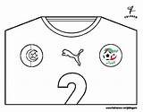 Algeria Maglia Disegno Mondiali Colorear Designlooter Stampare Acolore Fonts sketch template