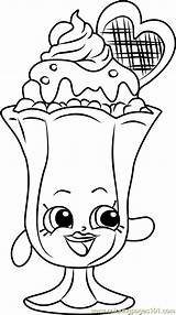 Coloring Shopkins Suzie Pages Moana Sundae Bottle Baby Pdf Color Getcolorings Coloringpages101 Shopkin sketch template