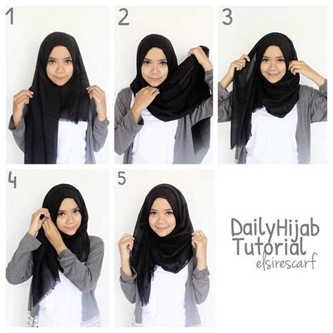 easy everyday hijab tutorial for beginners hijab fashion inspiration