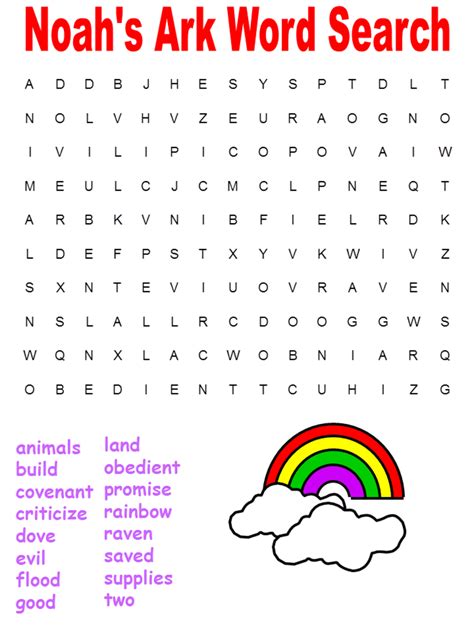 printable christian word search coolbkids bible word search