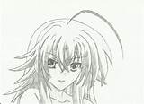 Dxd Rias Gremory Highschool sketch template