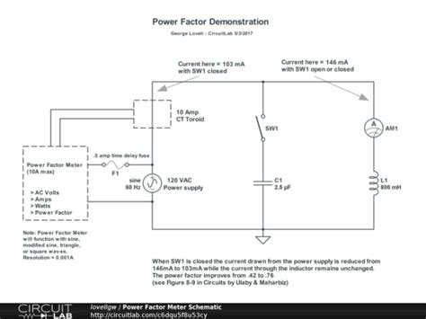 power factor meter schematic circuitlab