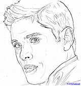 Supernatural Coloring Pages Winchester Dean Jensen Ackles Color Draw Print Adult Coloringtop Book Colouring Drawing Step Printable Kids Drawings Tv sketch template