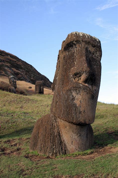 easter island quarry moai  nestork  deviantart