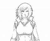 Asuka Tekken Kazama Character Pages Coloring sketch template