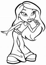 Bratz Coloring Pages Printable Girls Colouring Popular Coloringhome sketch template