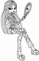 Monster High Coloring Pages Print Color sketch template