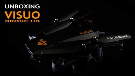 unboxing visuo drone quadcopter hdwififpv  ghz foldable eur youtube