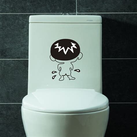 buy funny toilet stickers home decoration wall decals