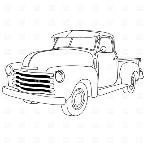 chevy truck drawings sketch coloring page
