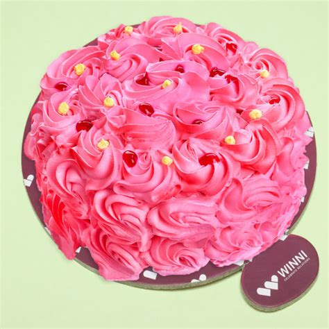 Online Cake Delivery Romantic Pink Blush Strawberry Cake Winni Winni