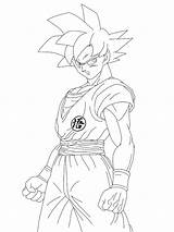 Goku Coloring Pages Super Saiyan Games Printable Color Getcolorings Print God sketch template