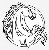Horse Head Mustang Coloring Pages Clip Realistic Line Drawing Clipartmag Seekpng sketch template