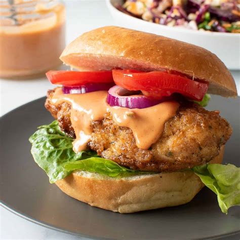 easy crispy chicken burger  delicious hint  healthy