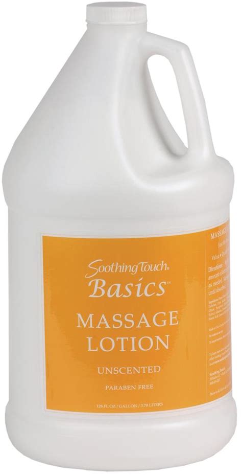 Basics Unscented Massage Lotion Massage Lotions 307001 06 Soothing