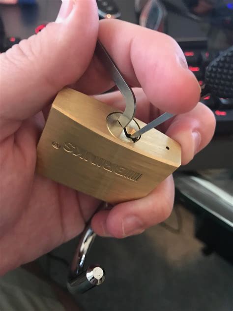 brinks brass padlock picked rlockpicking