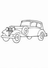 Oldtimer Ausmalbild sketch template