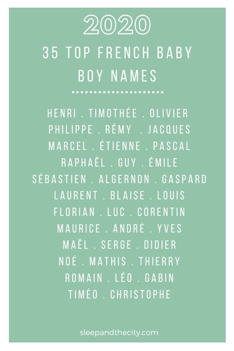 top  french baby names   sleep   city