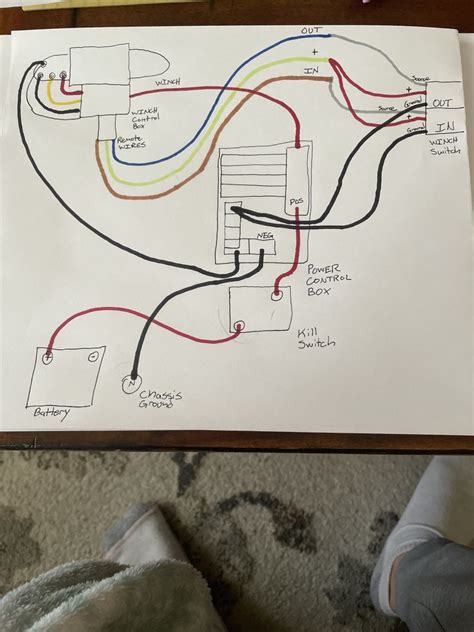 tech pass  wire winch wiring diagram