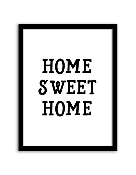 printable home sweet home wall art  printable wall art