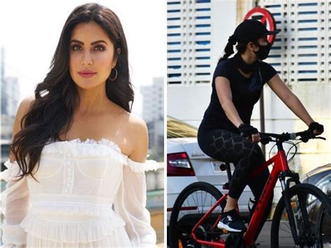 [photos] katrina kaif s day out actress goes cycling in