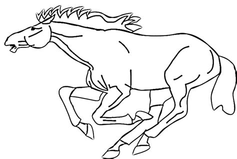 galloping mustang coloring page purple kitty