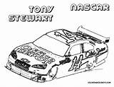 Car Coloring Nascar Pages Tony Stewart Race Cars Colouring Printable Adult Sketch Sheets Tinkerbell Template sketch template