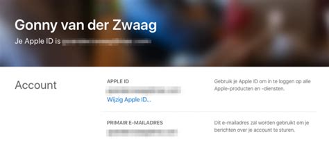 apple id wijzigen voor icloud app store en itunes
