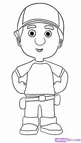 Coloring Pages Manny Handy Clubhouse Mickey Horses Mouse Cartoon sketch template