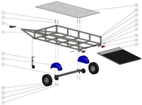 utility trailer assembly tutorial