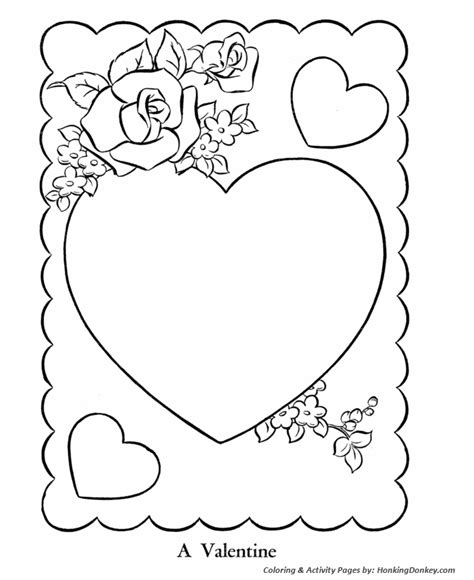 teaching frenzy valentines day  colouring pages
