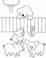 Spot Coloring Biggetjes Pages Met Kleurplaat Kids Print Pigs Fun Dog Kleurplaten Popular Coloringhome sketch template
