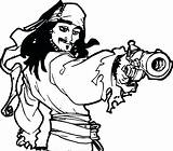 Jack Sparrow Coloring Pages Pirates Caribbean Getcolorings Disney Character Man Cartoon sketch template