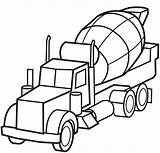 Wheeler Truck Coloring Pages Getcolorings Semi sketch template