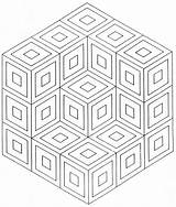 Mandala Coloriage Mandalas Colorier Colorare Cubos Geometrische Geometrico Cubi Pages Disegno Geometrici Supercoloring Coloriages Ausmalbilder Printen Carré Geométrico Ausmalen Geometrie sketch template