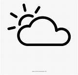 Partly Cloudy Clipartkey sketch template